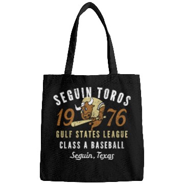Discover Seguin Toros Texas vintages Defunct Baseball Unisex Bags