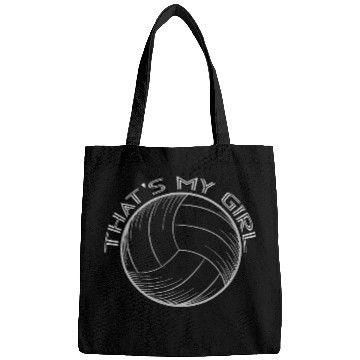 Discover Thats My Girl volleyball dad Bags