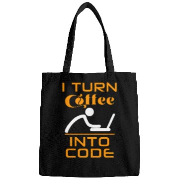 Discover I Turn Coffee Into Code Programmer Bags