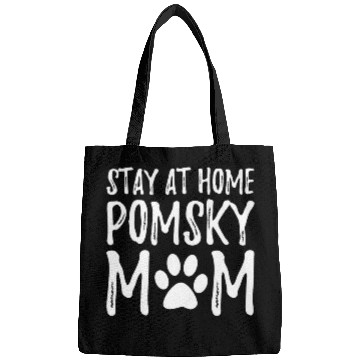 Discover Pomsky Dog Mom Stay homes Pomsky Funny Gift Bags