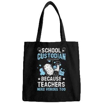 Discover School Custodian Because Teachers Need Heroes Too Janitor 22 Bags