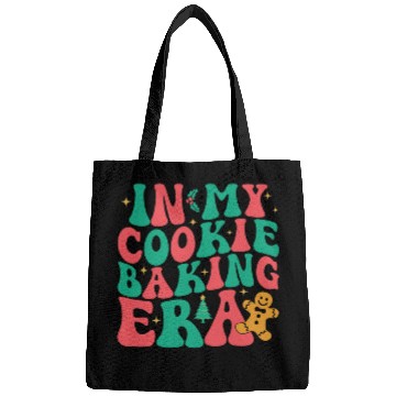Discover In My Cookie Baking Era Groovy Funny Christmas Baker Bags