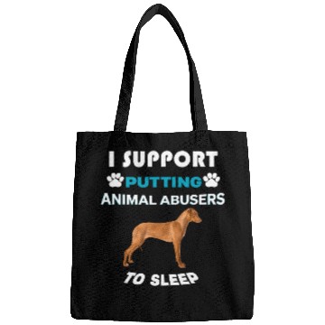 Discover Rhodesian Ridgeback I support putting animal abusers Bags