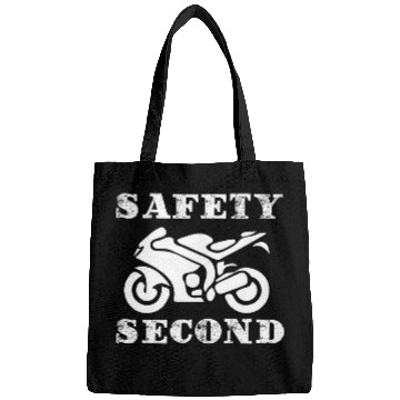 Discover Safety Second funny design for Motorcycle lovers 23 Bags