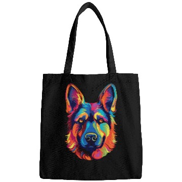 Discover German Shepherd Dog Colorful Bags