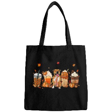 Discover Pitbull Coffee Drink Pumpkin Spice Latte Autumn Fall Vibes Bags