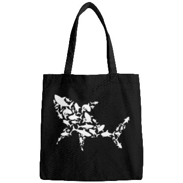 Discover Shark Silhouette Sharks Lover Marine Biologist Bags