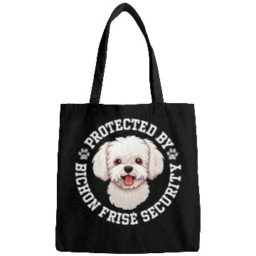 Discover Protected by Bichon Frise Security Bags