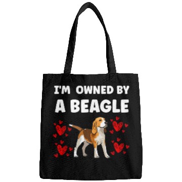 Discover I am owned by a beagle Bags