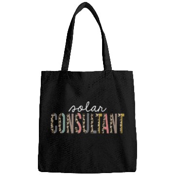 Discover Solar consultant Leopard Print Funny Appreciation Bags