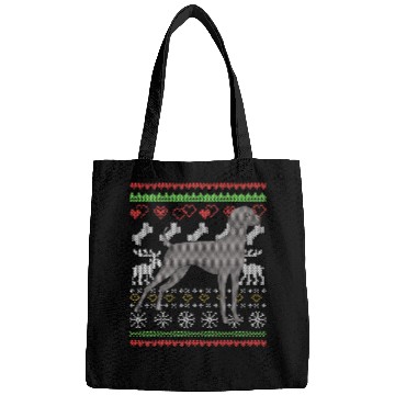 Discover Weimaraner Dog Santa Claus Ugly Christmas Pattern 1 Bags