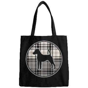 Discover Smooth Fox Terrier Plaid Bags