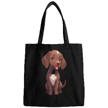 Discover Kawaii Chibi German Shorthaired Pointer PanfurWare LLC Bags