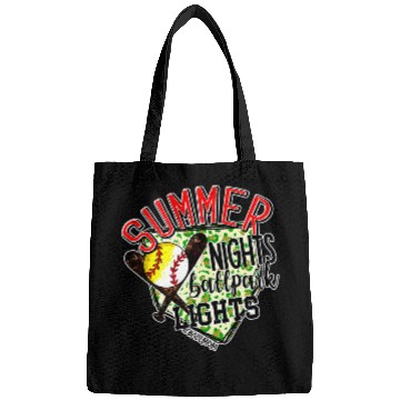 Discover summer nights ballfield lights softball baseball mom life Bags