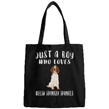 Discover Just A Boy Who Loves Welsh Springer Spaniel Bags