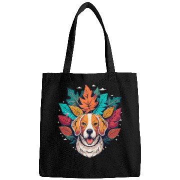 Discover Hello Fall Autumn Leaf Funny Beagle Dog lovers Bags