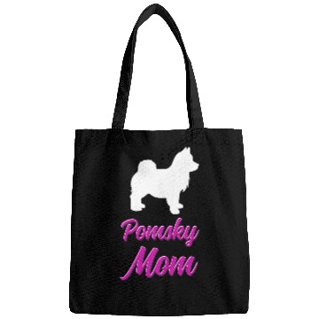 Discover Pomsky Owner Dog Mom Apparel Bags
