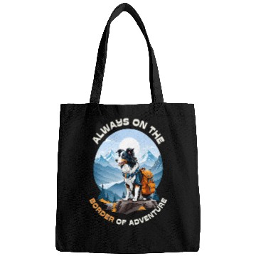 Discover Hiking Dog Border Collie Adventure Mountain Explorer Bags