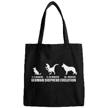 Discover German Shepherd Evolution Design for a German Shepherd Owner Bags