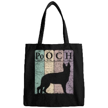Discover German Shepherd Dog Periodic Table Elements Dog Pooch Bags