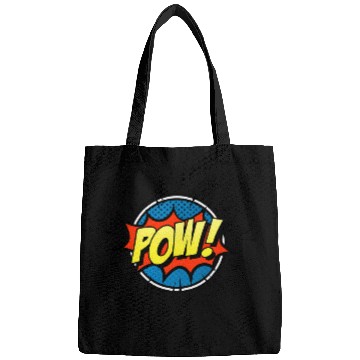 Discover POW Cool Comic Strip Text Bubble Pop Art Comic Book Nerd Set Bags