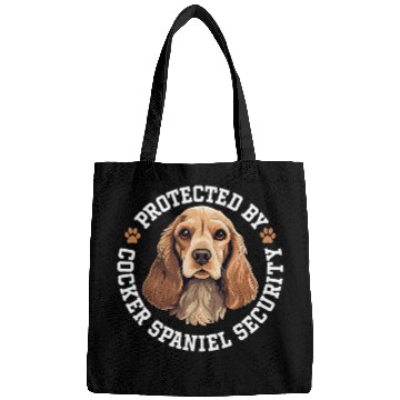 Discover Protected by Cocker Spaniel Security Bags