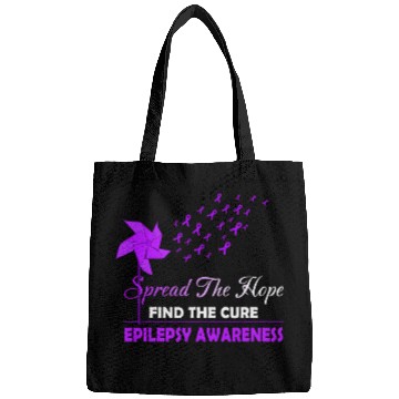 Discover SPREAD THE HOPE FIND THE CURE EPILEPSY AWARENESS Bags