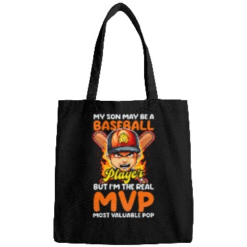 Discover Son May Be Player mosts Valuable Pop Design Baseball Dad Bags