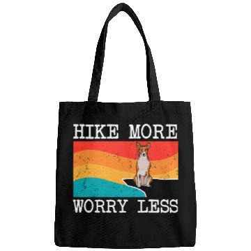 Discover Hike More Worry Less Basenji Graphic Hiking Bags
