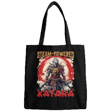 Discover SteamPowered Katana Steampunk Fantasy Lovers Art Samurai Bags