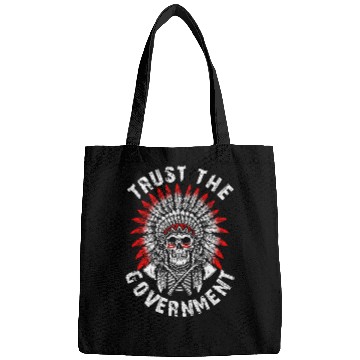 Discover Trust The Government Skull Native American Chief Skeleton Bags