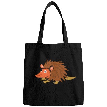 Discover Smileteesanima Funny Hedgehog Primitive Art Bags