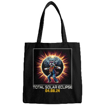 Discover Schnauzer Dog Dancing Disco Solar Eclipse Bags