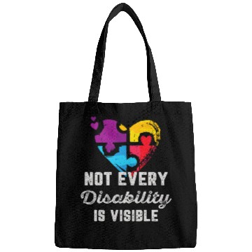 Discover Not Every Disability Is Visible Epilepsy Awareness Purple Bags