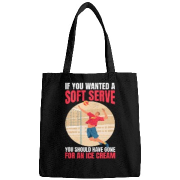 Discover Volleyball Soft Serve Quote Softball Sport Bags