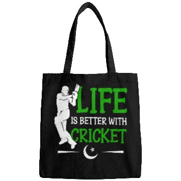 Discover Life Is Better With Cricket Cricketer Cricket Player Bags
