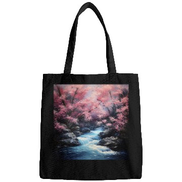 Discover Nihons Stream Ballet Sakuras Elegance in Motion Bags
