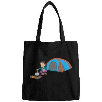Discover Solo happy woman camper 2 Bags