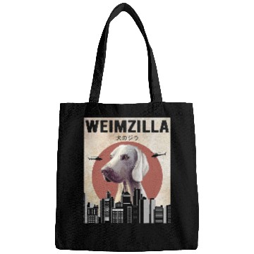 Discover Weimzilla Funny Weimaraner Dog Lover Bags