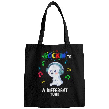 Discover Rockin to a Different Tune Autism Warrior Bags