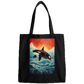 Discover Native American Indian Orca Alaska Bags