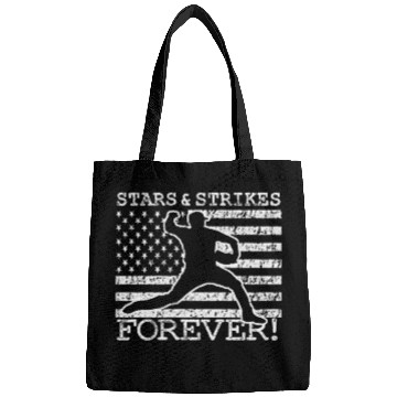 Discover Stars and Strikes Forever Baseball Pitcher American Flag Bags