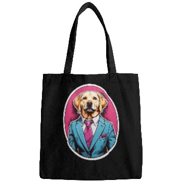Discover Labrador Formalwear Yellow Lab in Suit and Tie Dog Bags