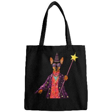 Discover Miniature Pinscher Wizard Funny Dog Magic 2 Bags
