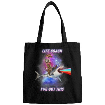 Discover Life Coachs Ive Got This Cute Cat Shark Rainbow Bags