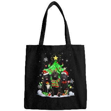 Discover Santa Newfoundland Dog Squad Christmas Tree Lights Bags