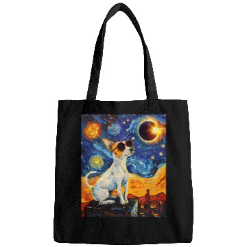 Discover Total Solar Eclipse Toy Fox Terrier Dog 1 Bags