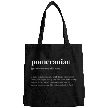Discover pomeranian Definition Dictionary Design Bags