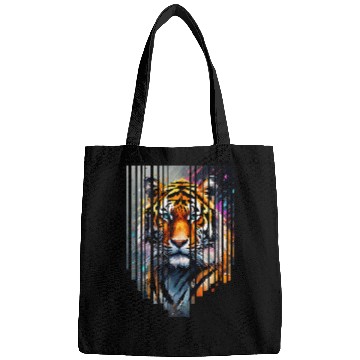 Discover Siberian Tiger with abstract beauty 1 Bags