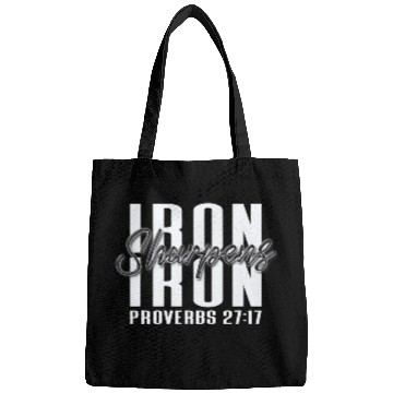 Discover Inspirational Iron Sharpens Iron Proverbs 2717 Bible Art Bags